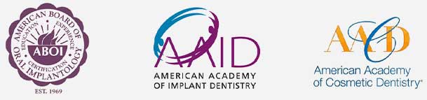 American Board of Implantology - American Academy of Implant Dentistry - Ammerican Academy of Cosmetic Dentistry